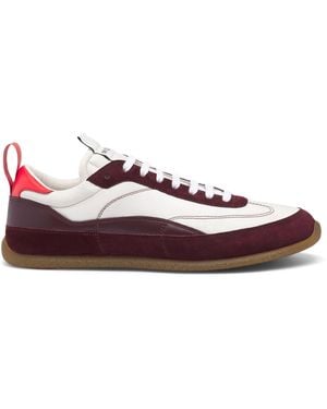 McQueen Leather Ec1 Trainers - Red