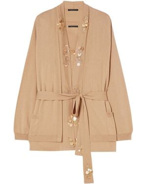 Marina Rinaldi Tom Cardigan And Tank Top Set - Natural