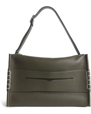 JW Anderson Leather Loafer Messenger Bag - Green