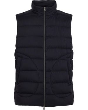 Herno Padded Quilted Gilet - Blue