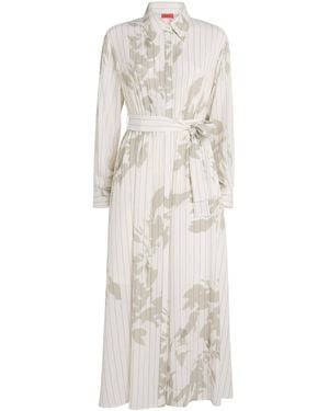 MAX&Co. Printed Midi Dress - White