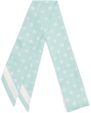 Mulberry Tree Skinny Scarf - Blue