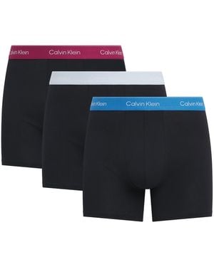 Calvin Klein Stretch-Cotton Icon Boxer Briefs - Blue