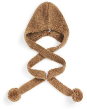 Acne Studios Mohair-Wool Earflap Beanie - Natural