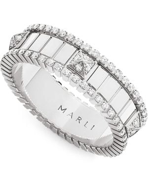 Marli New York And Diamond Life Spinning Ring - White