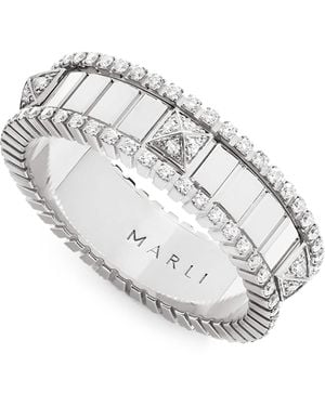 Marli New York And Diamond Life Spinning Ring - White