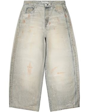 Won Hundred Lyon Printed Straight Jeans - Gray