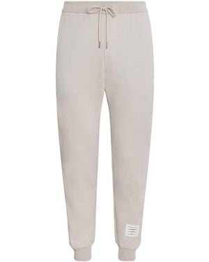 Thom Browne Cotton 4-Bar Joggers - Grey