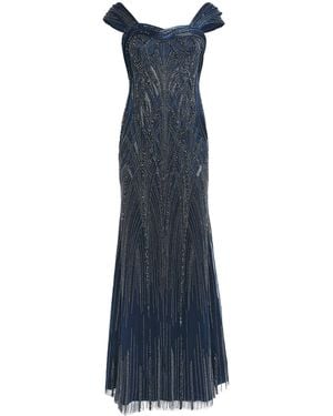 Gaurav Gupta Embellished Orbit Sculpt Gown - Blue