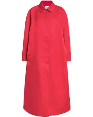 FFORME Duchesse Satin Koharu Car Coat - Red