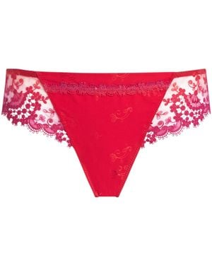 Simone Perele Lace Wish Tanga - Red