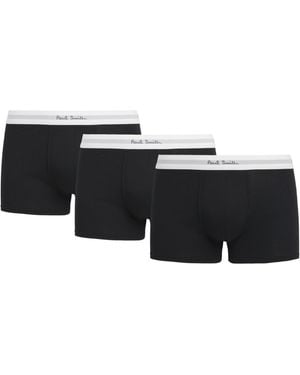 Paul Smith Stretch-Organic Cotton Trunks - Black