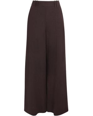 ME+EM Wide-Leg Pants - Brown