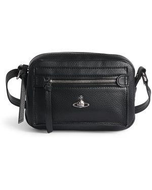 Vivienne Westwood Leather Hannah Cross-Body Bag - Black