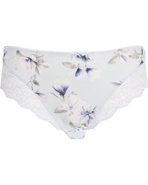 Fantasie Lace-Trim Floral Lucia Briefs - White