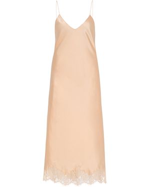 The Row Kolara Silk Midi Dress - White