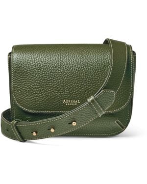 Aspinal of London Leather Ella Cross-Body Bag - Green