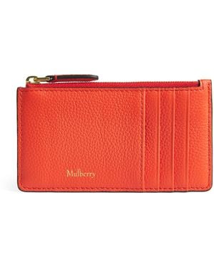 Mulberry Longline Zipped Continental Card Holder - Red
