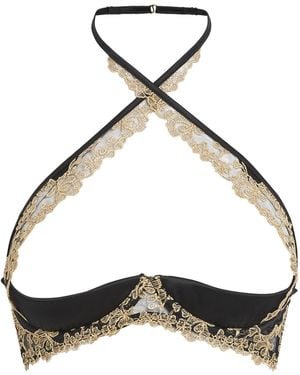 Coco De Mer Reina Quarter-Cup Bra - Metallic
