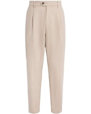 Eleventy Cotton Pleated Pants - Natural