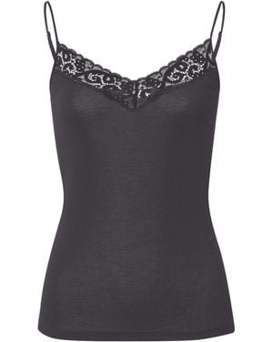Hanro Mercerised Cotton Moments Camisole - Black