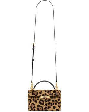 Saint Laurent Mini Gaby Top-Handle Bag - Metallic