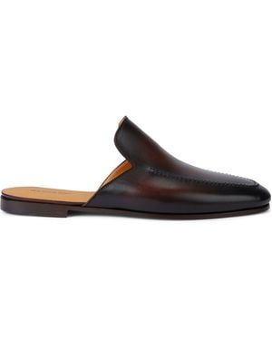 Magnanni Leather Suela Mules - Brown