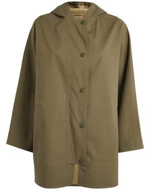 Yves Salomon Straight Hooded Jacket - Green