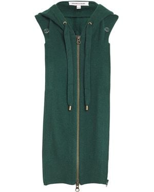 Veronica Beard Merino Wool-Cashmere Hoodie Dickey - Green