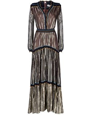 Peter Pilotto Metallic Chiffon Gown