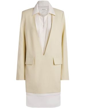 Voranida Layered Nythera Blazer Mini Dress - Natural