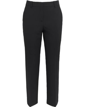 Theory Good Wool Cropped Treeca Pants - Black