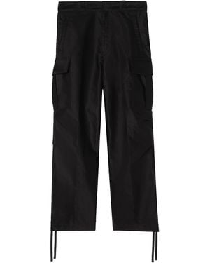 Burberry Cotton Sateen Cargo Pants - Black