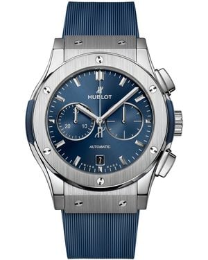 Hublot Titanium Classic Fusion Chronograph Watch - Blue