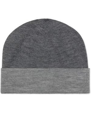 Brunello Cucinelli Cashmere-Silk Knitted Beanie - Gray
