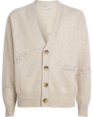 DOMREBEL Wool-Blend Renegade Cardigan - Natural
