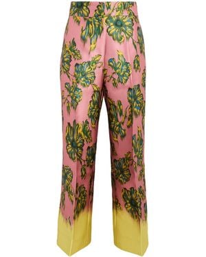 ALÉMAIS Wide-Leg Faye Trousers - Orange