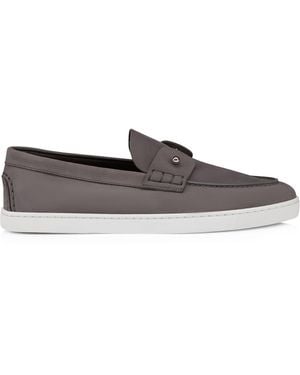 Christian Louboutin Chambeliboat Leather Boat Shoes - Brown