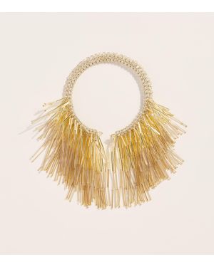 Coppola E Toppo Plated Fringe Sharon Necklace - Metallic