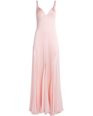 Alice + Olivia Satin Andrina Maxi Dress - Pink