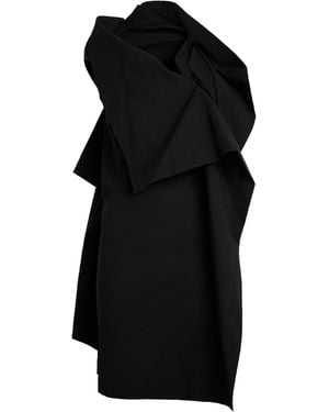 Issey Miyake Collapsing Sculpture Tunic Top - Black