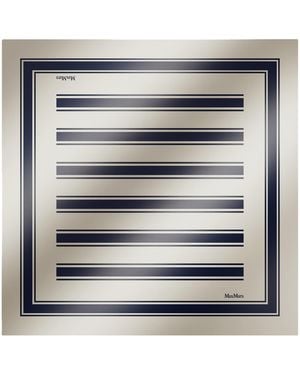 Max Mara Silk Stole Scarf - Metallic