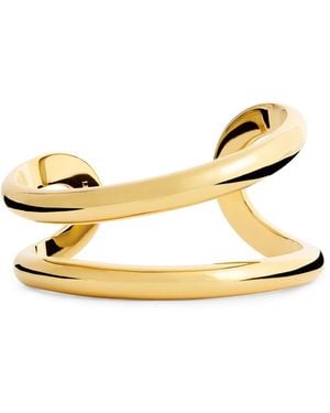 LIE STUDIO Plated Maggie Cuff Bangle - Metallic