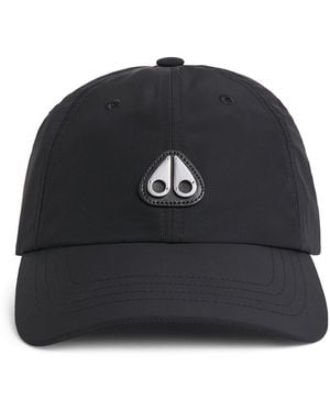 Moose Knuckles Crescent Logo Baseball Cap - Black