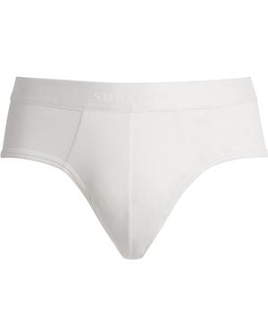 Sunspel Sea Island Cotton Briefs - White