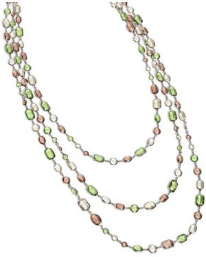 Marina Rinaldi Crystal-Embellished Necklace - Metallic