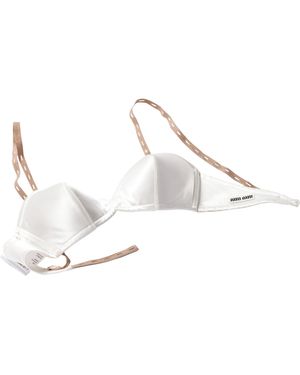 Miu Miu Satin Bra - Metallic