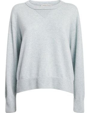 Johnstons of Elgin Cashmere Stella Sweatshirt - Blue