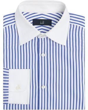 dunhill Cotton Stripe Shirt - Blue