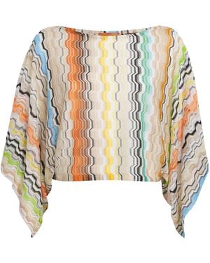 Missoni Cropped Zigzag Blouse - White